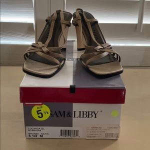 NEW Sam & Libby Bronze Strappy Dress Sandal
